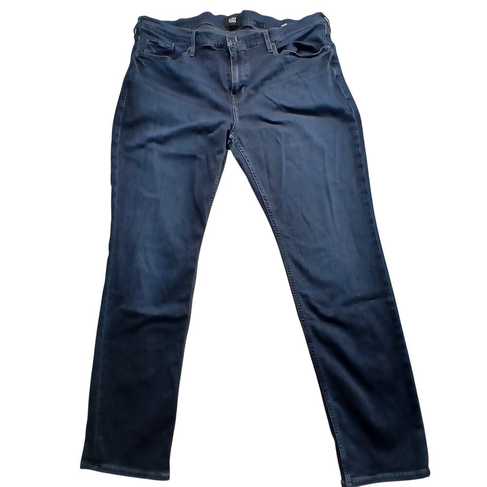 PAIGE Federal Slim Straight Jeans Mens 42 Toby Dark Wash Indigo Stretch